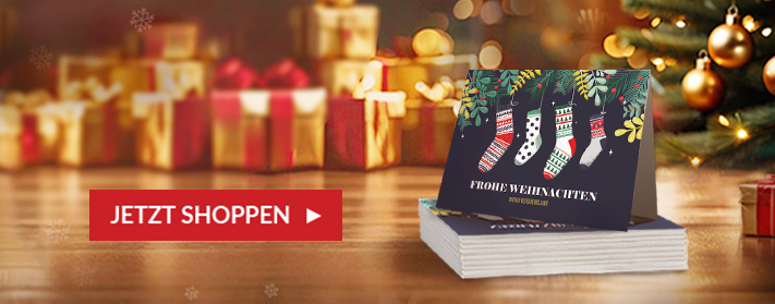 Vorgefertigte Weihnachtskarten